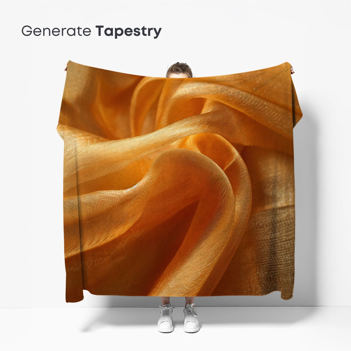 Golden Silk Whispers: Textured Elegance Unfolded - Image 5