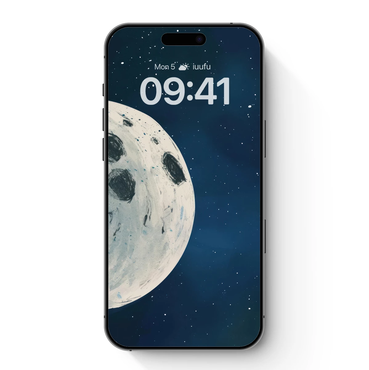 Lunar Odyssey: Celestial Craters in Midnight Blue Lunar Odyssey: Celestial Craters in Midnight Blue