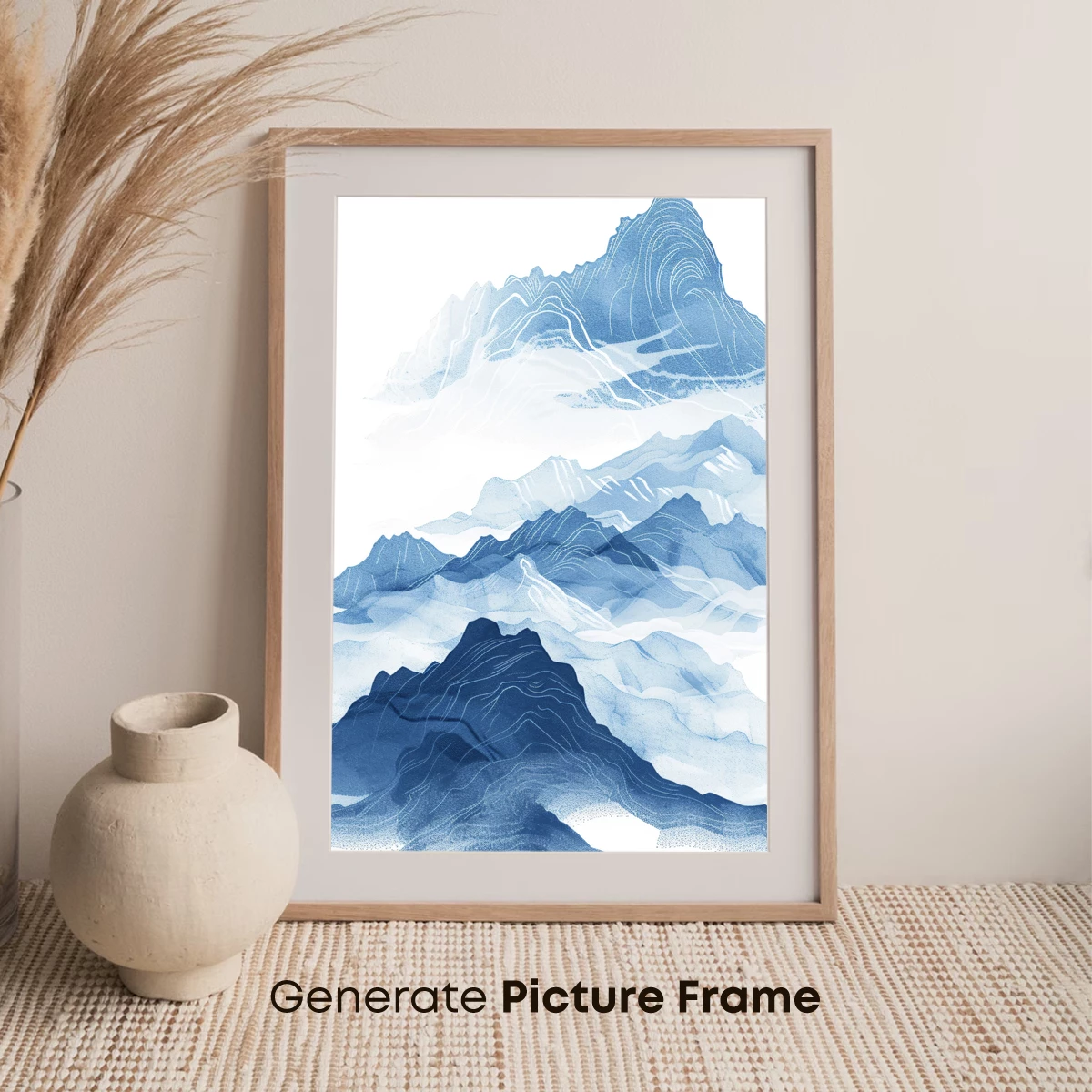 Ethereal Mountain Layers: A Watercolor Odyssey - Image 7