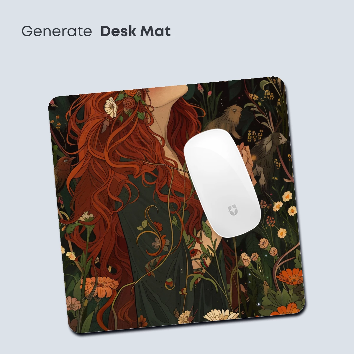 Enchanted Floral Muse: A Surreal Garden Symphony - Image 4