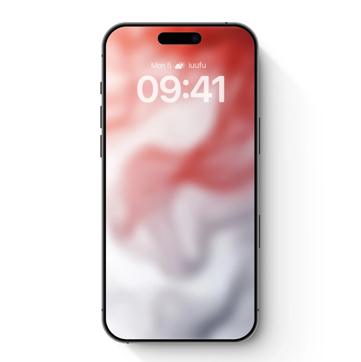 Blurred Elegance: Abstract Red and White Flow