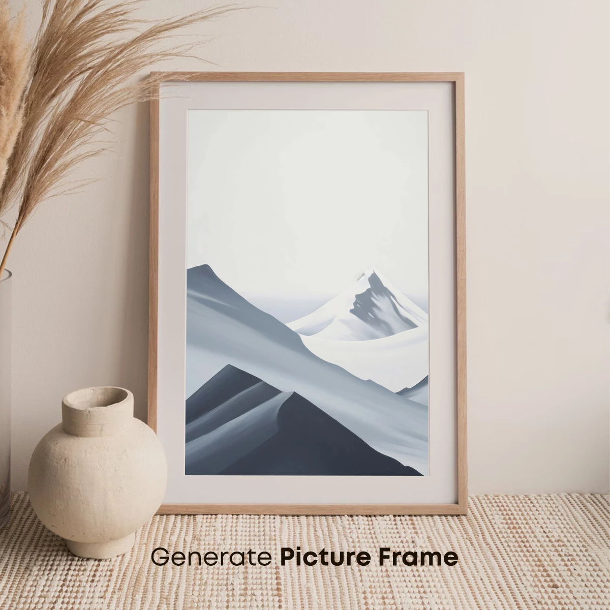 Eternal Snow Peaks: A Minimalist Odyssey - Image 7