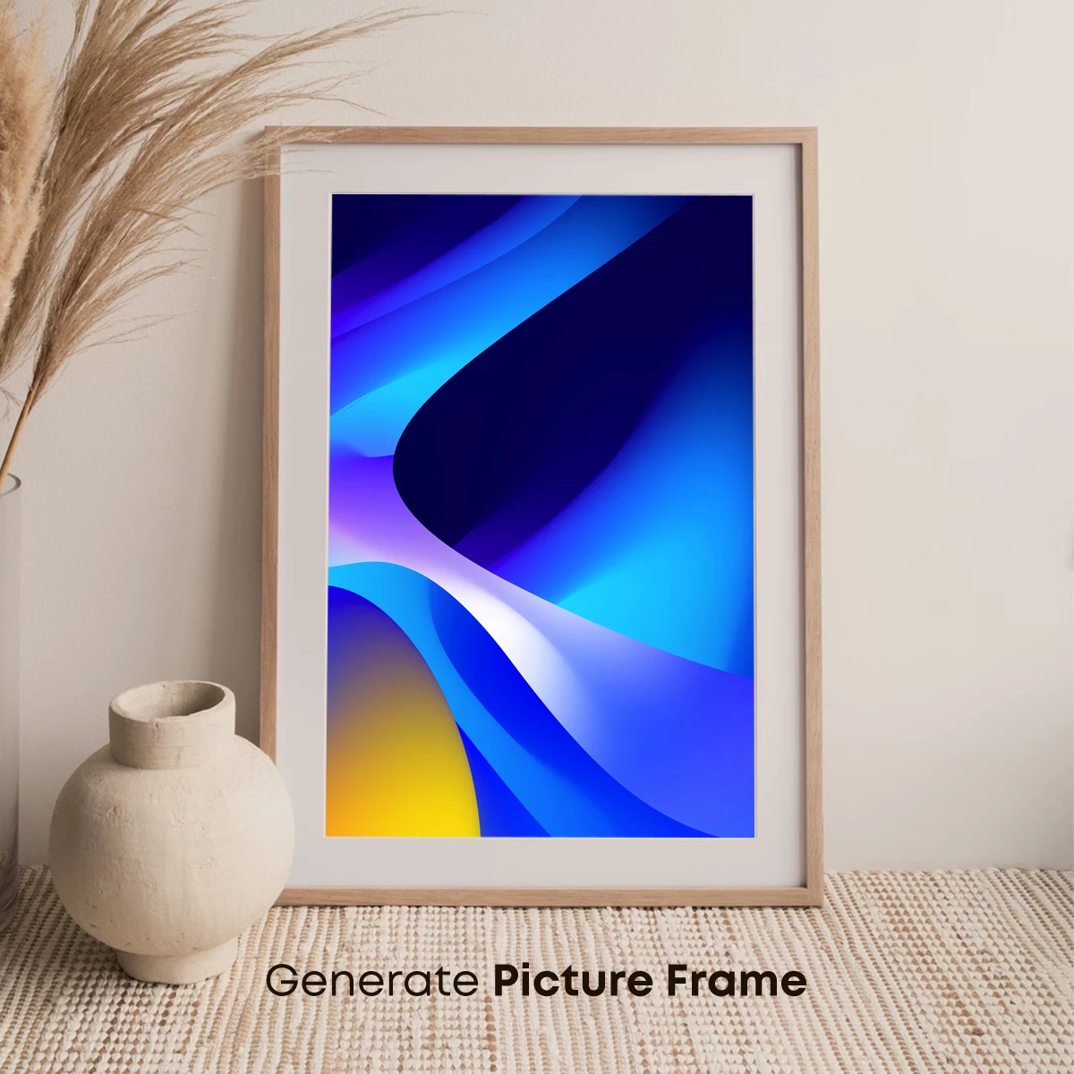 Fluid Blue Symphony: Abstract Waves in Motion - Image 7