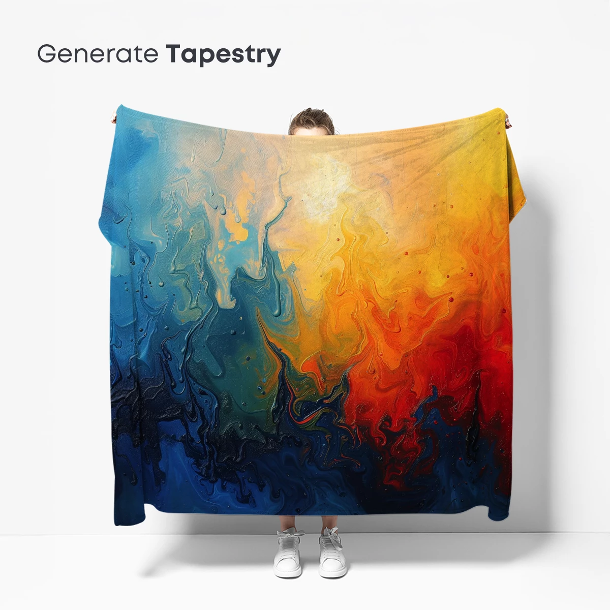 Fiery Abyss: Abstract Fusion of Flames and Depths - Image 5