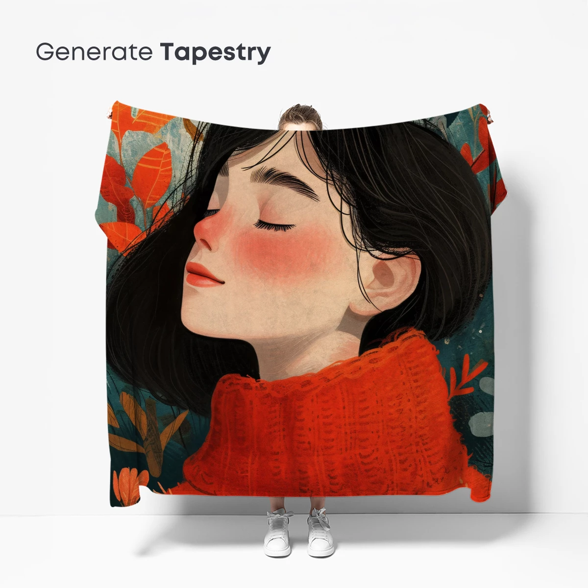 Autumn Bliss: Serene Portrait in Warm Tones - Image 5