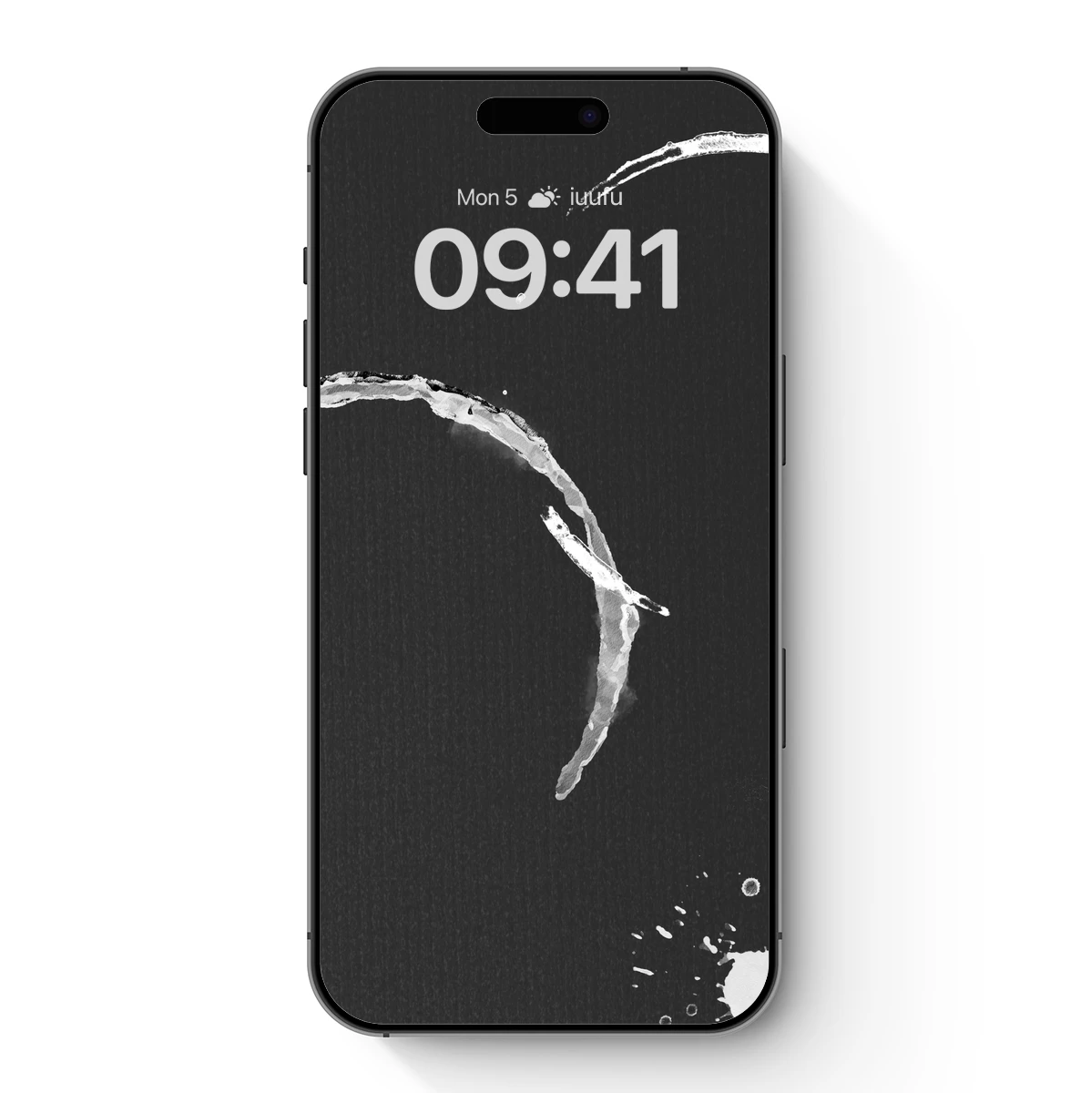 Ethereal Ink Trails: Monochrome Flow