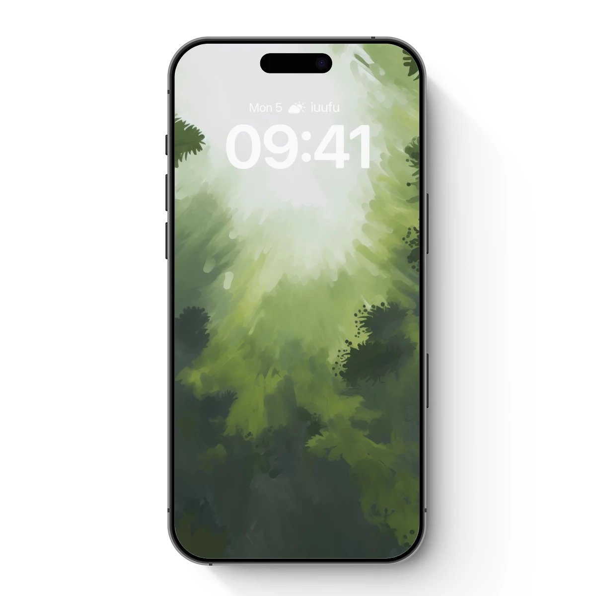 Enchanted Forest Glow: Abstract Nature Art Enchanted Forest Glow: Abstract Nature Art