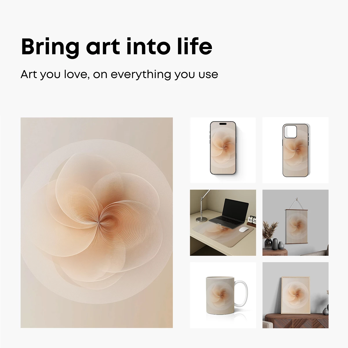 Ethereal Spiral Bloom: A Dance of Delicate Curves