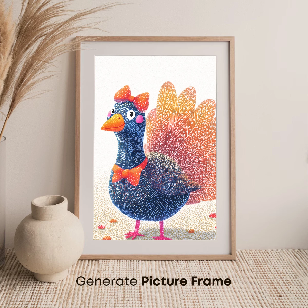 Festive Turkey in Polka Dots and Bow Ties - Image 7