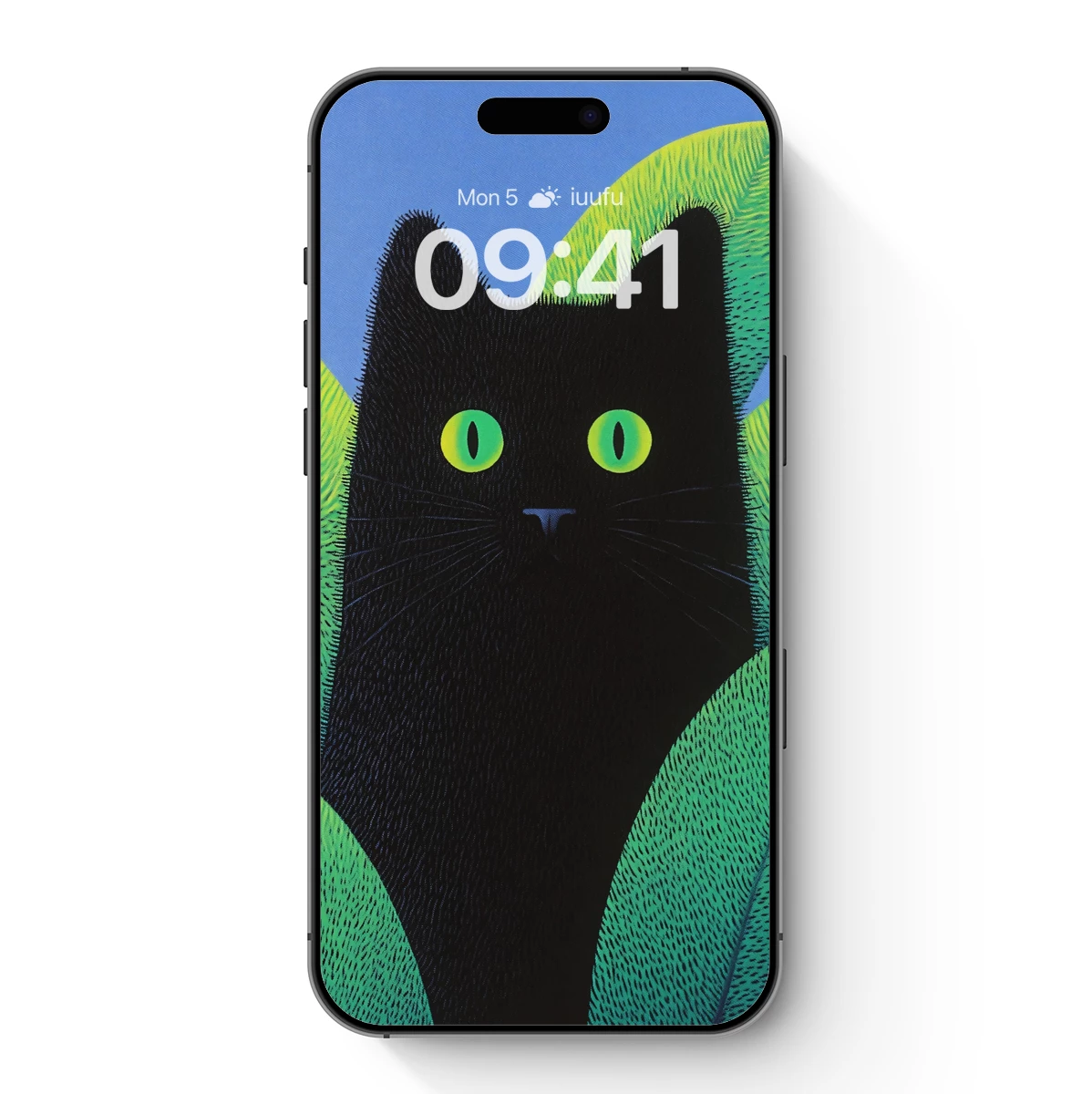 Glowing Cat in Neon Jungle