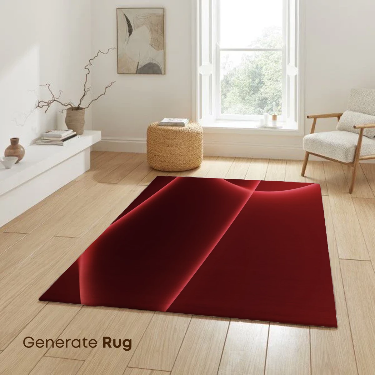 Crimson Curves: A Dance of Abstract Elegance - Image 6