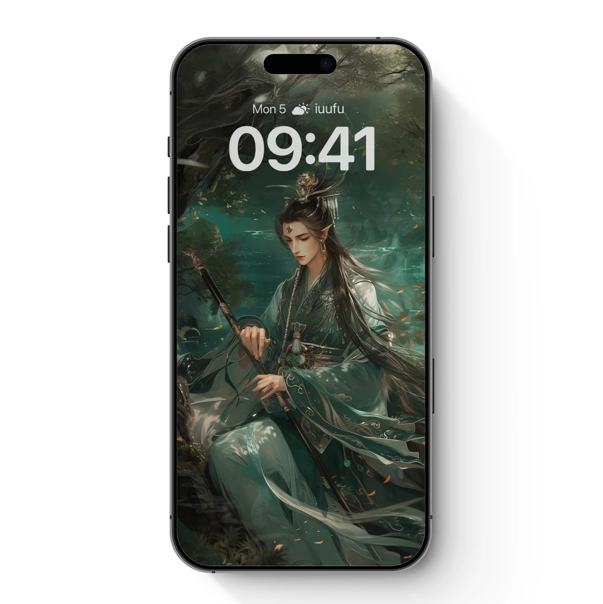 Ethereal Forest Sage: Mystical Warrior in Verdant Realm