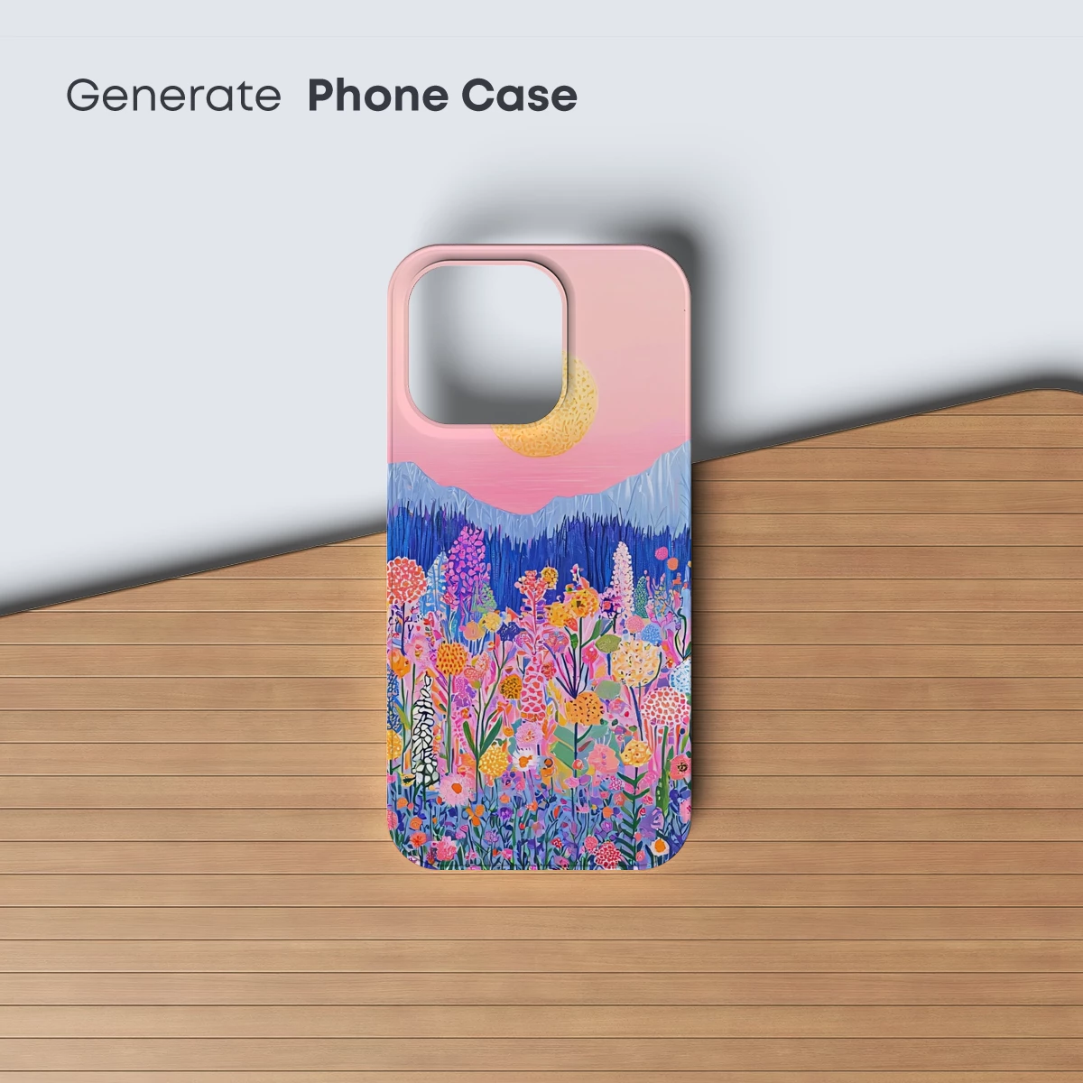 Enchanted Floral Sunset: A Vivid Garden Symphony - Image 3