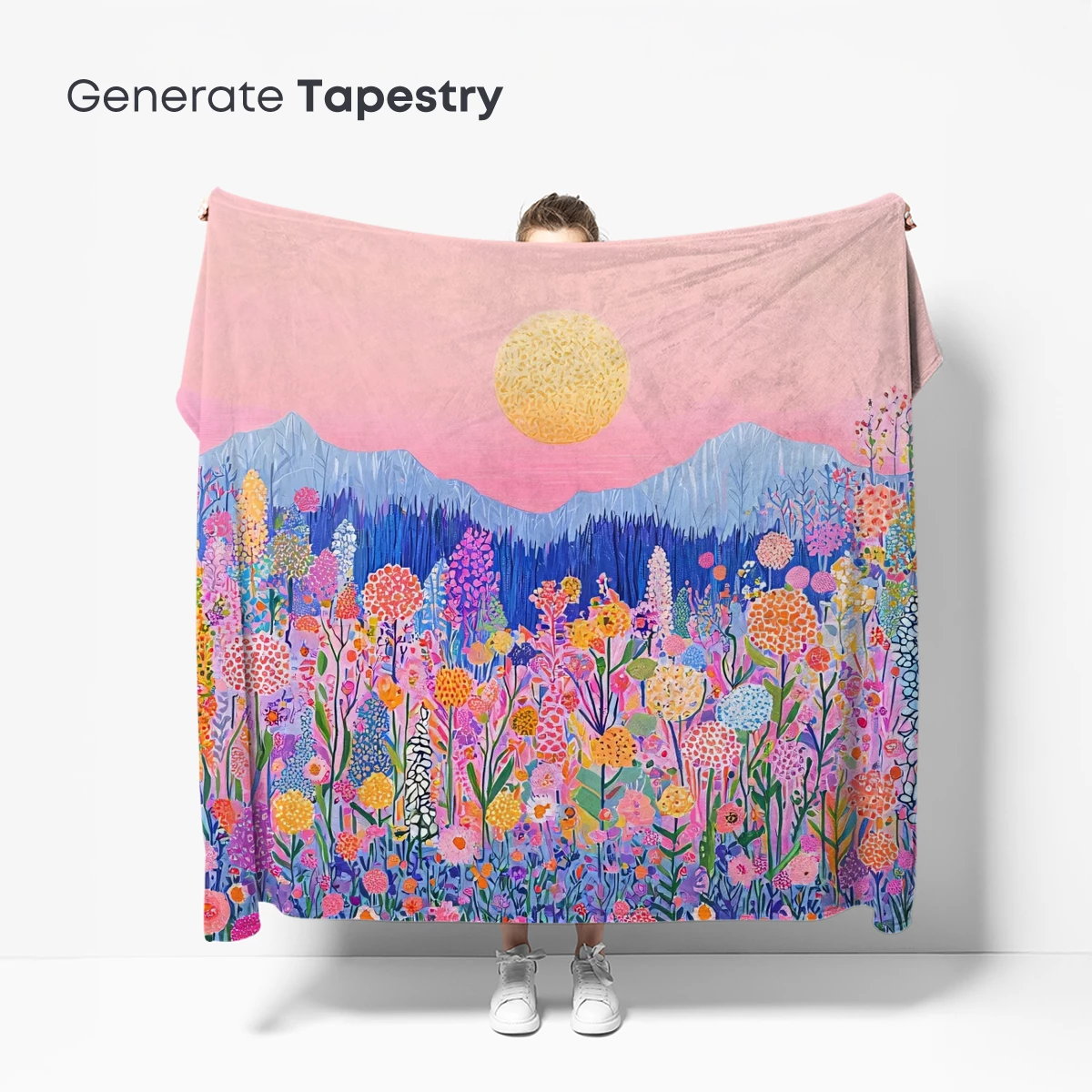 Enchanted Floral Sunset: A Vivid Garden Symphony - Image 5