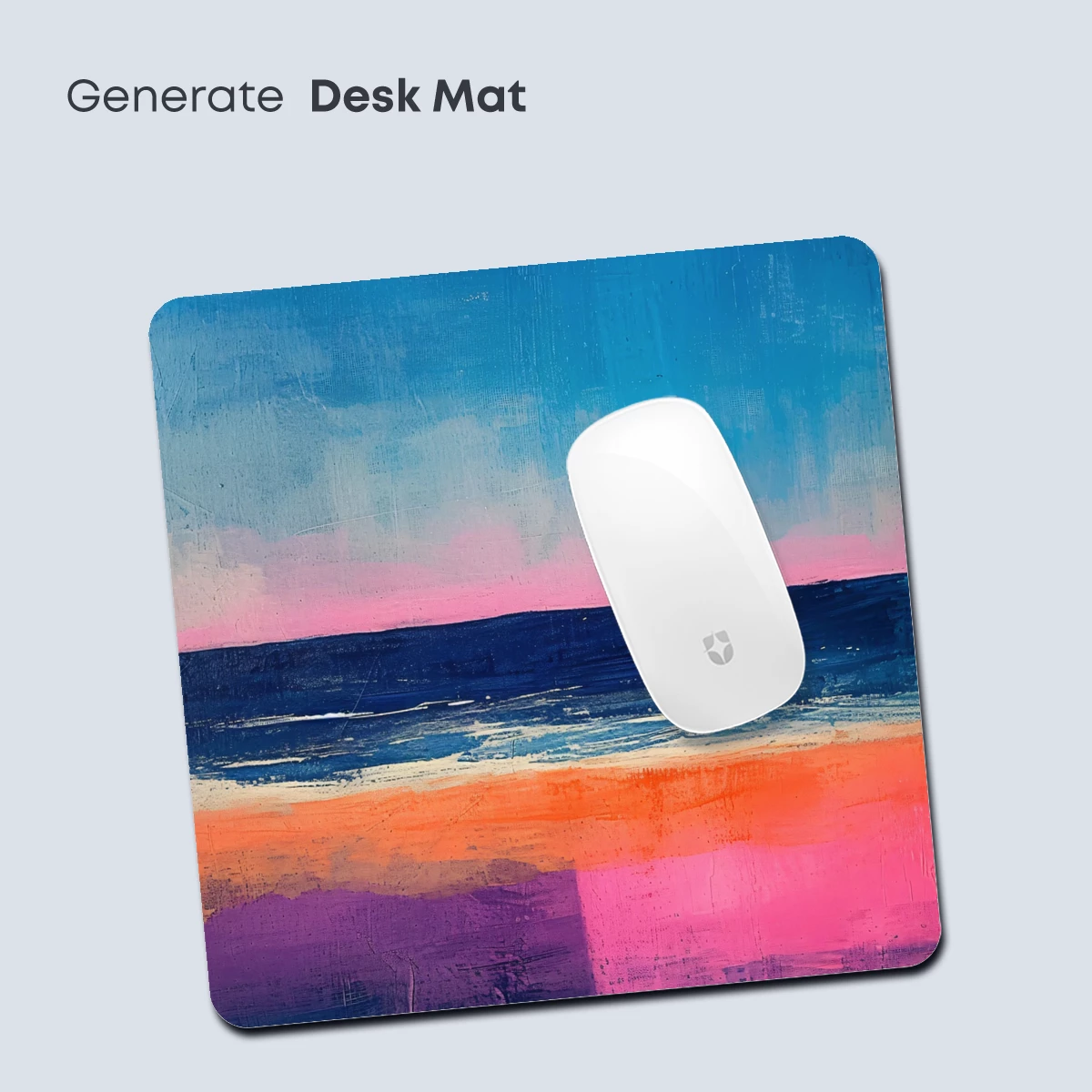 Abstract Horizon Fusion: Colorful Brushstrokes at Dusk - Image 4