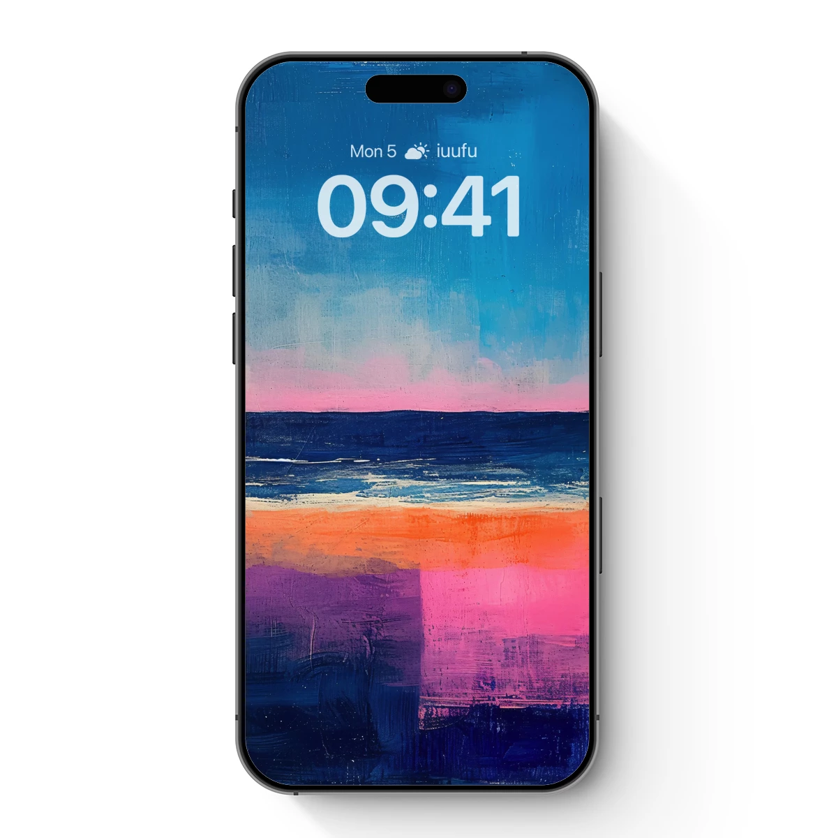 Abstract Horizon Fusion: Colorful Brushstrokes at Dusk