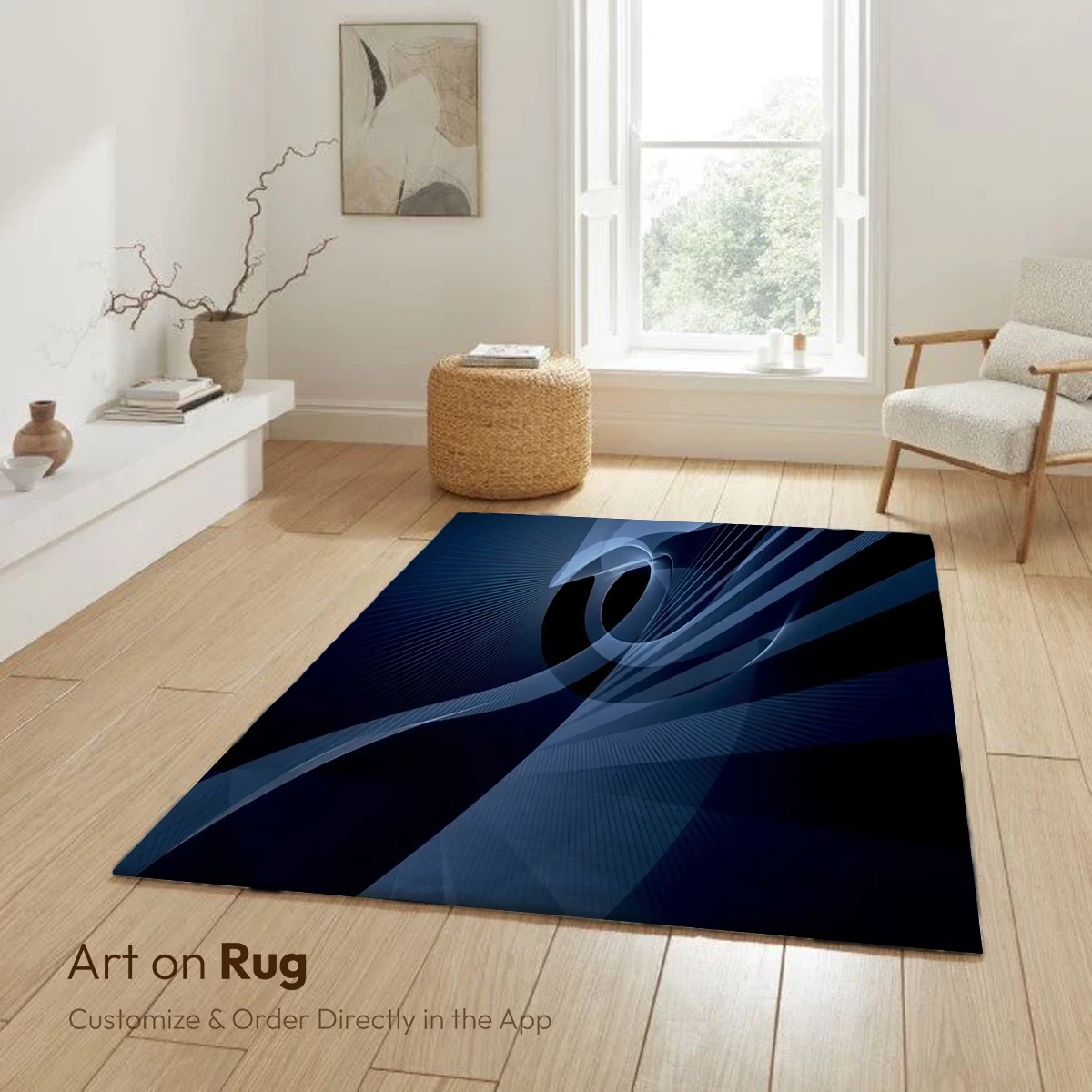 Ethereal Blue Spiral: A Dance of Light and Shadow - Image 6