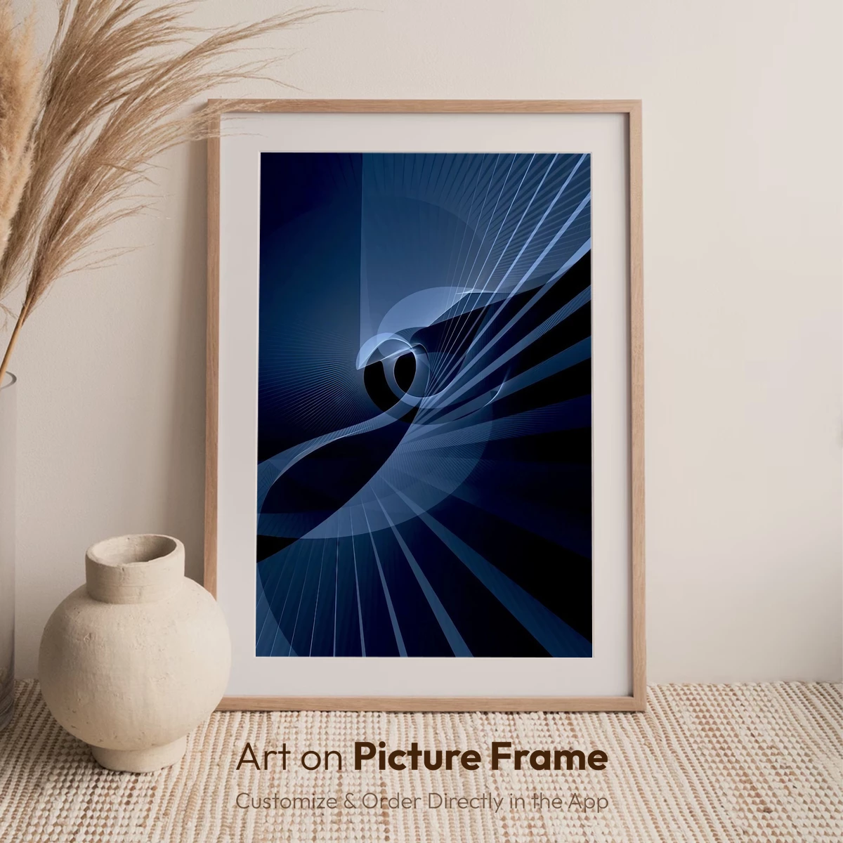 Ethereal Blue Spiral: A Dance of Light and Shadow - Image 7