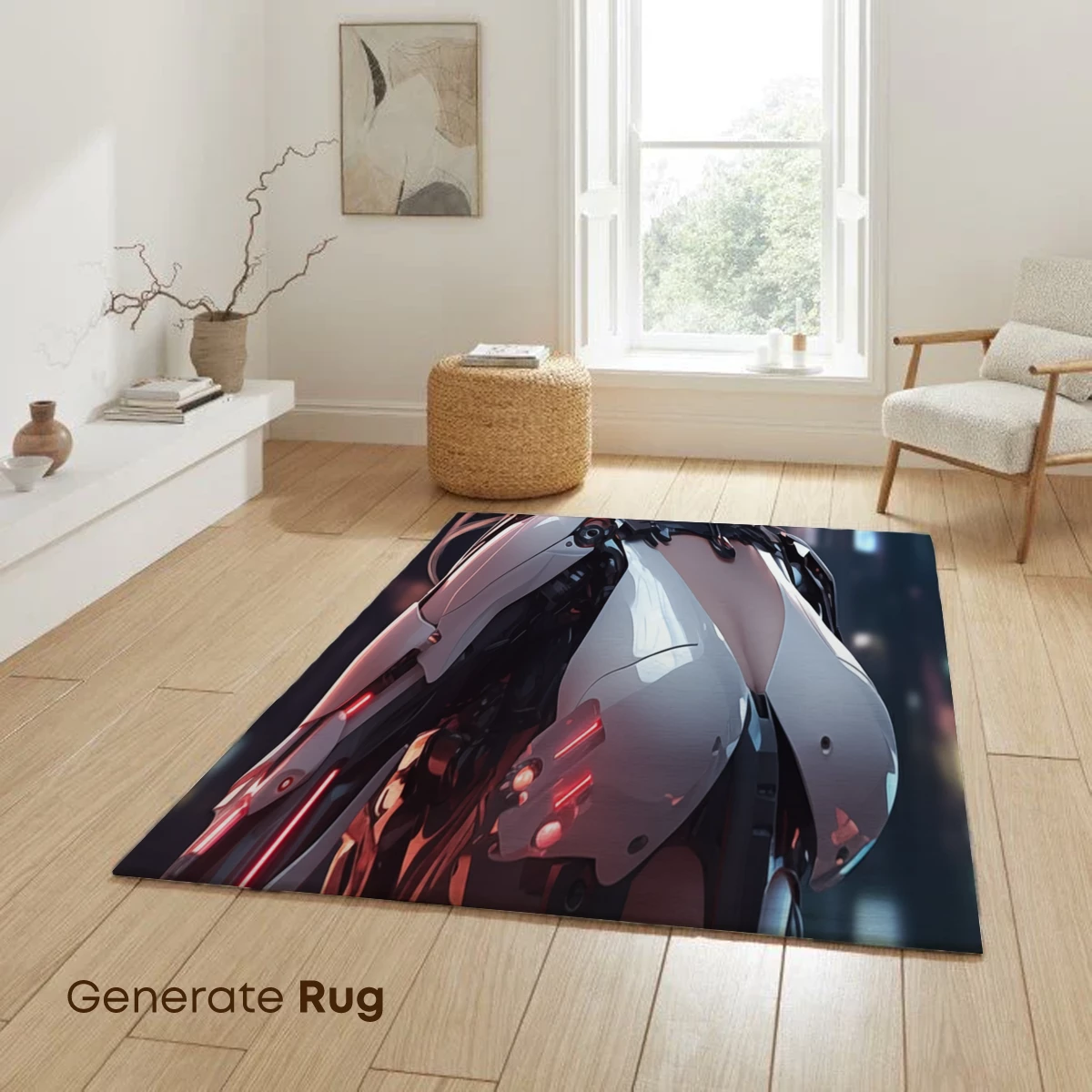 Cybernetic Muse: Futuristic Elegance in Steel and Light - Image 6