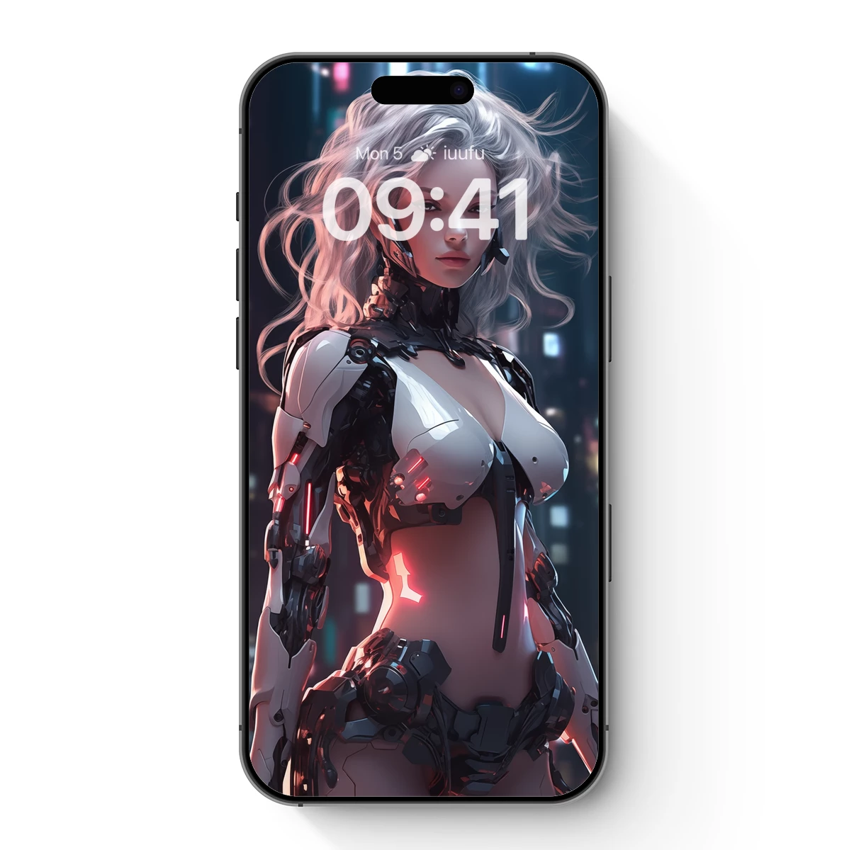 Cybernetic Muse: Futuristic Elegance in Steel and Light