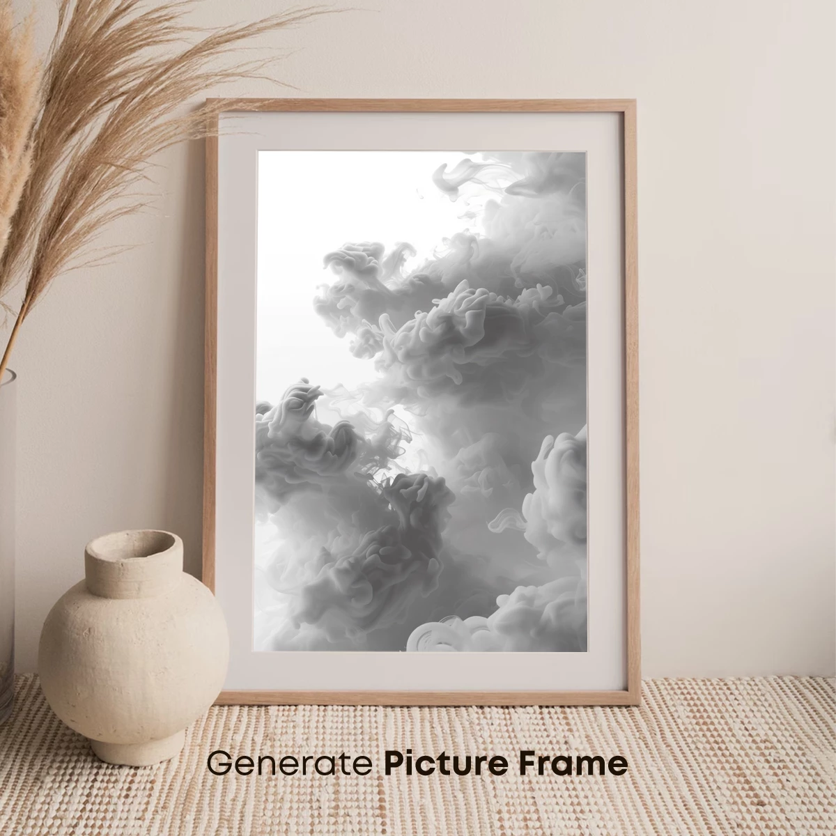 Ethereal Smoke Symphony: Monochrome Clouds in Motion - Image 7