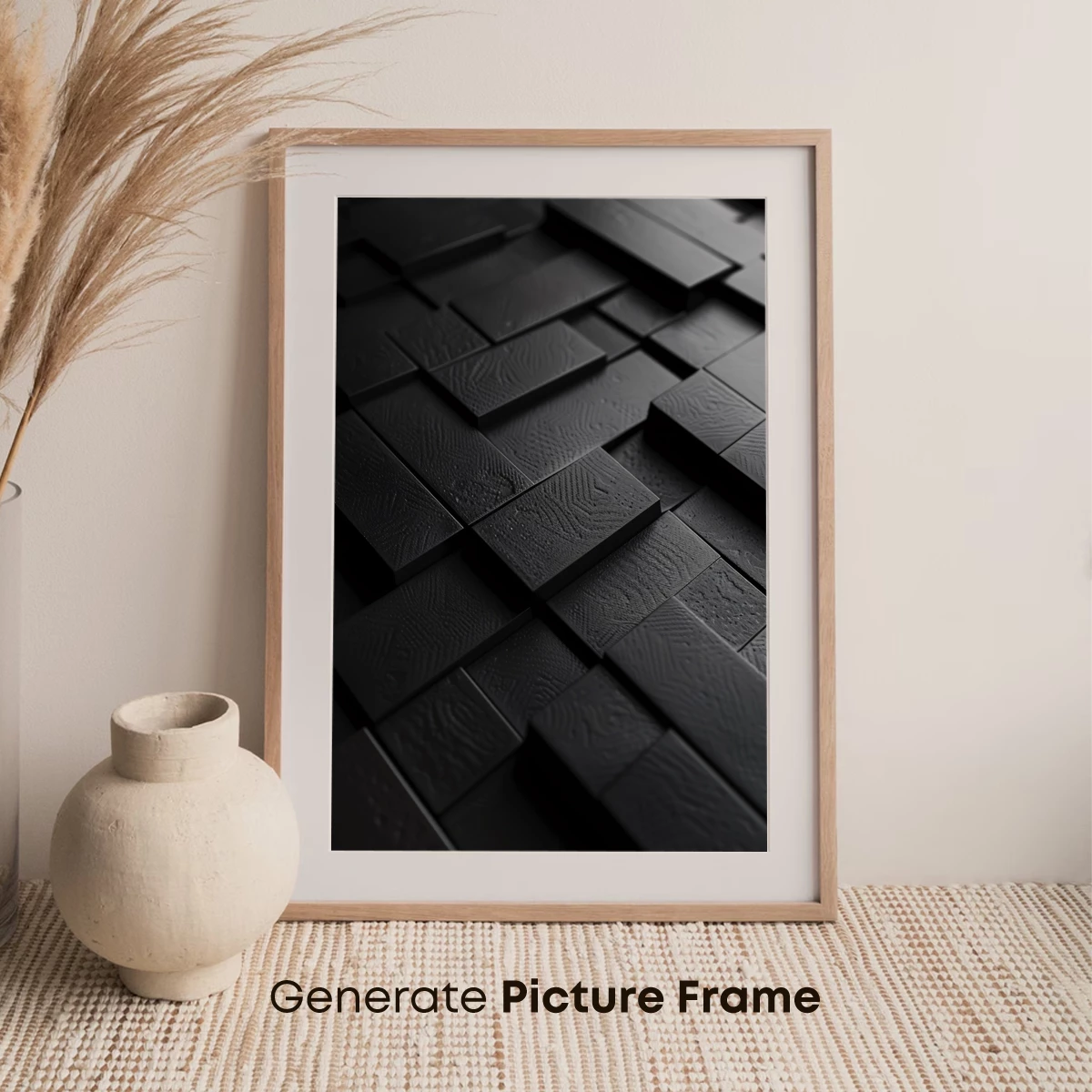 Eclipse Grid: Shadowy Cubes in Abstract Harmony - Image 7