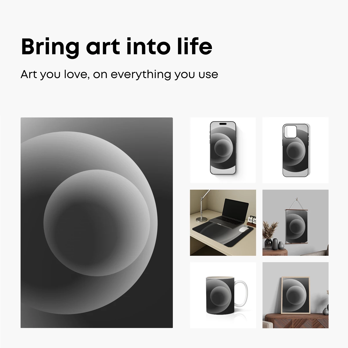 Eclipse of Shadows: Monochromatic Nested Circles - Image 2