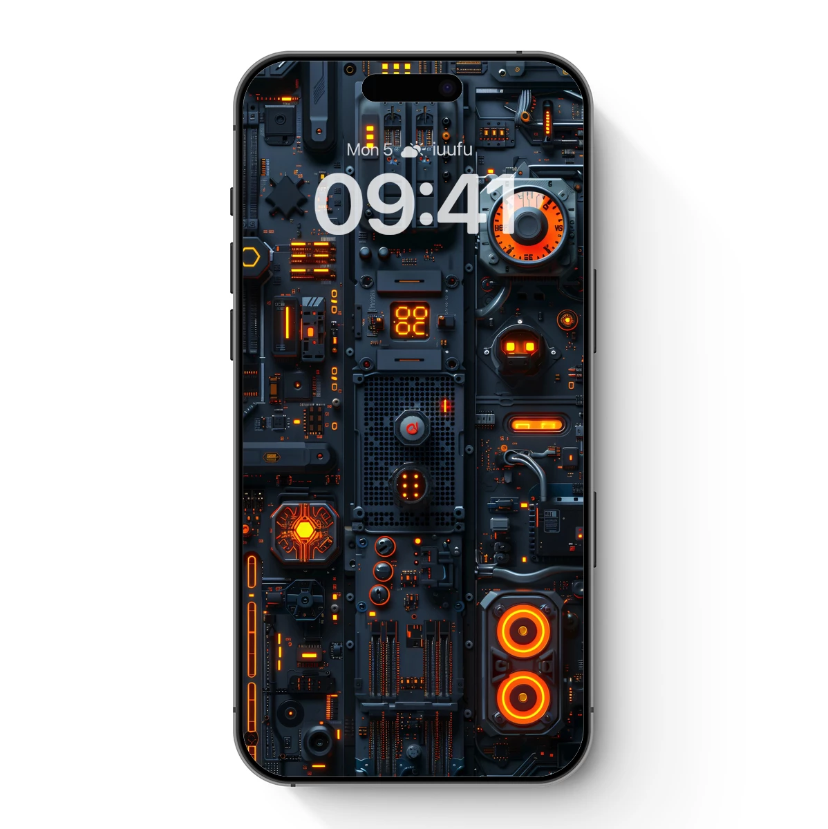 Cybernetic Circuit Symphony: Futuristic Tech Panel Art