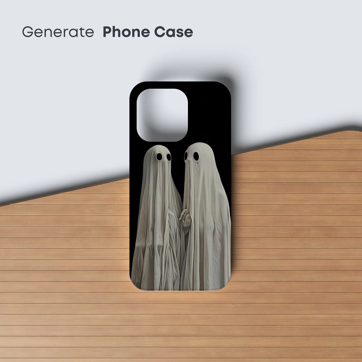 Ethereal Embrace: Ghostly Figures in Whispering Linen - Image 3