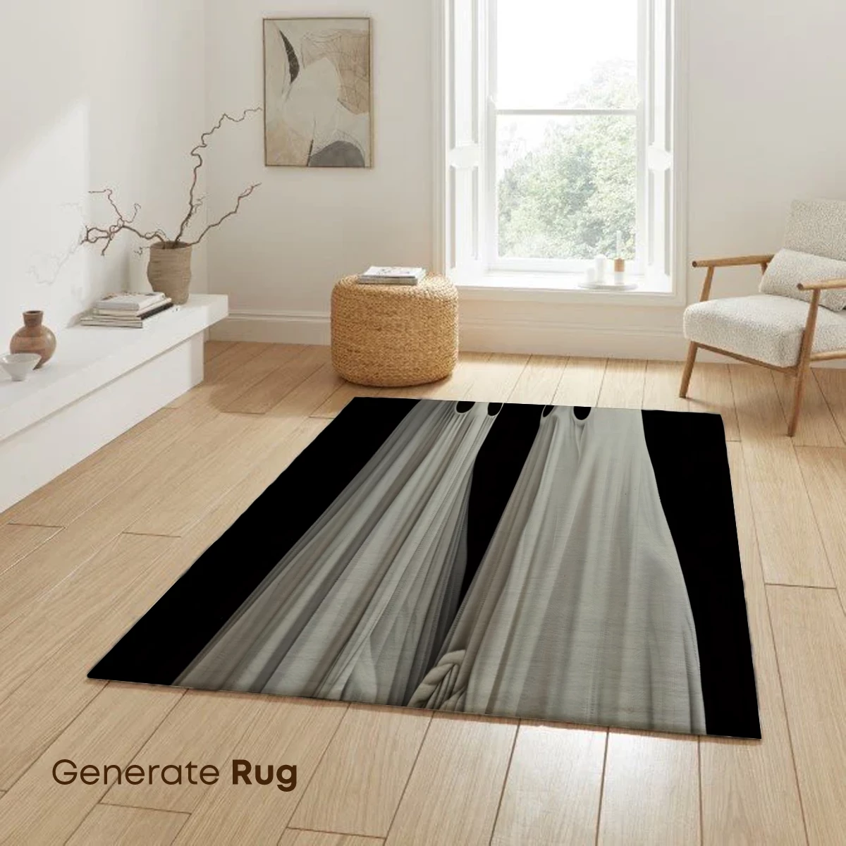 Ethereal Embrace: Ghostly Figures in Whispering Linen - Image 6