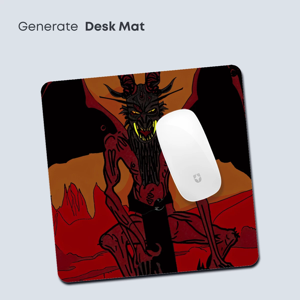 Fiery Demon in Hellish Landscape - Image 4