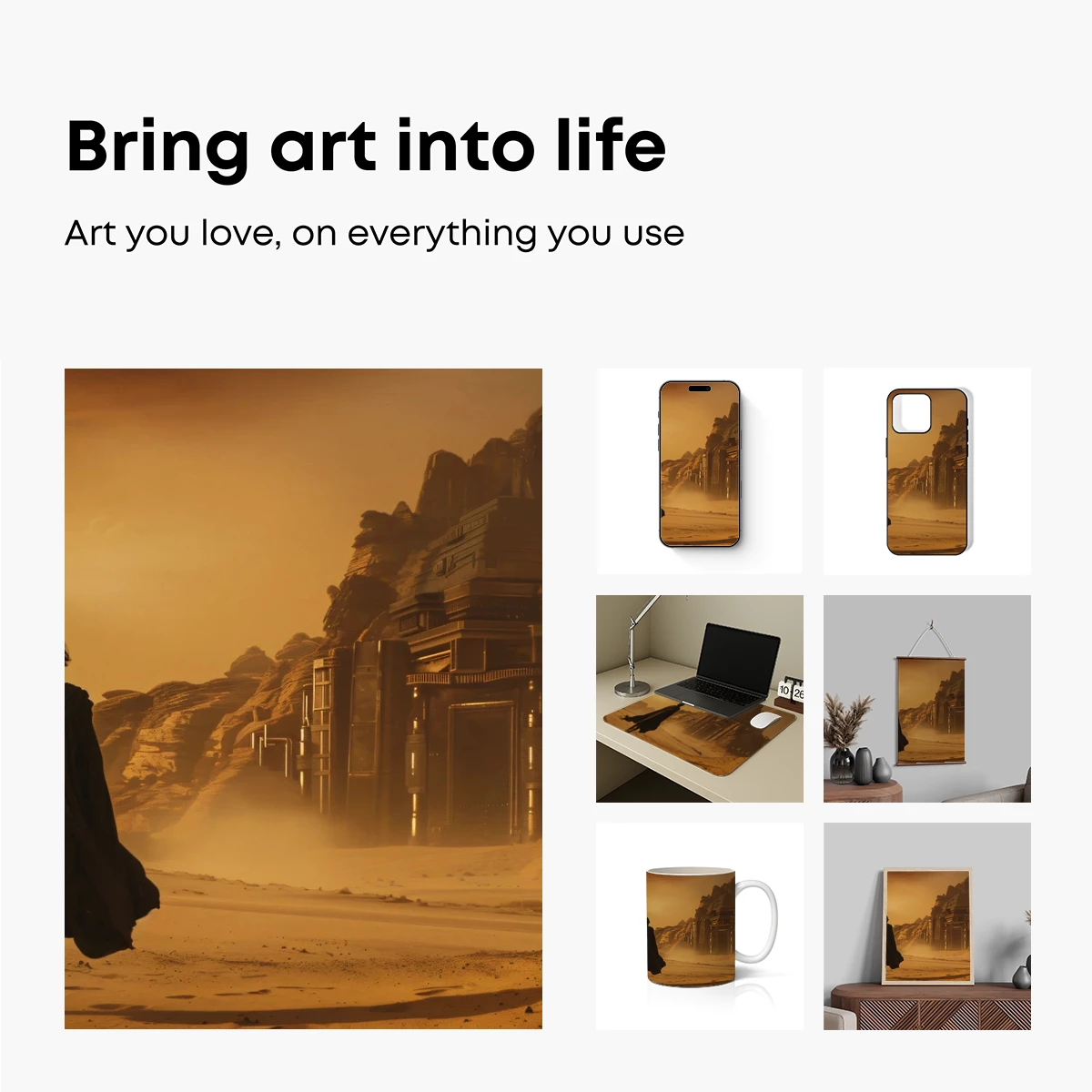 Desert Pilgrim at Twilight Temple - Image 2