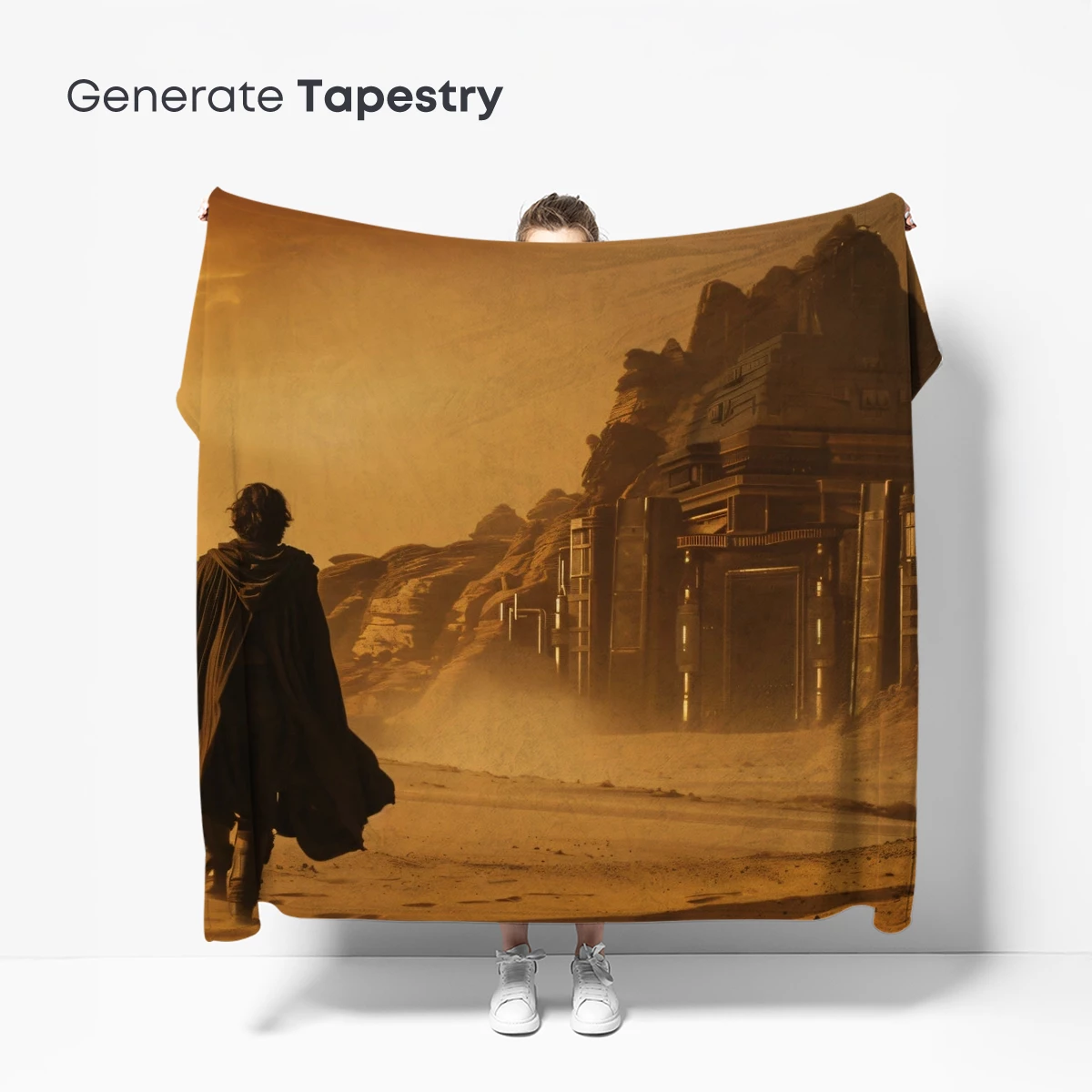 Desert Pilgrim at Twilight Temple - Image 5