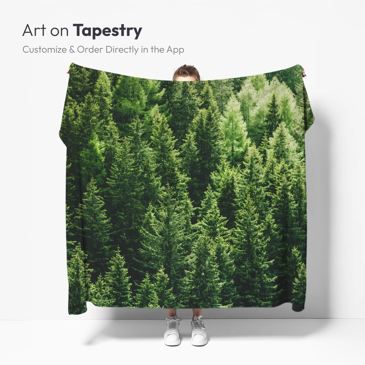 Eternal Forest Canopy: Verdant Pines in Harmony - Image 4