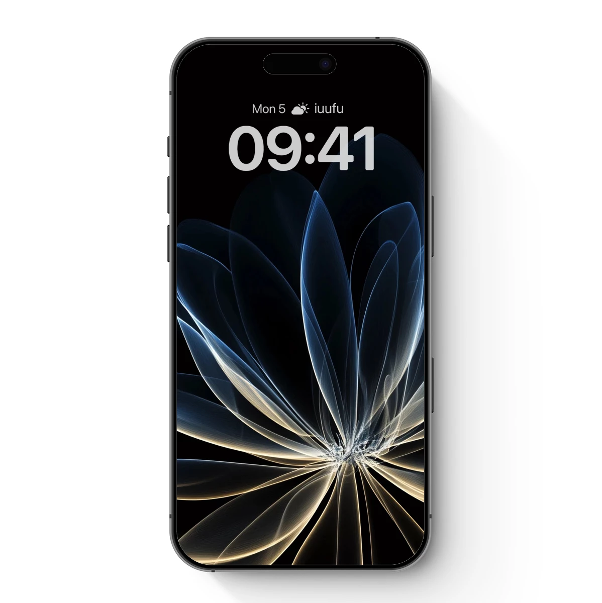 Ethereal Lotus Bloom: Digital Artistry in Blue Hues