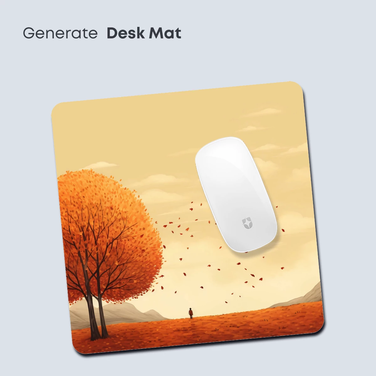 Autumn Solitude: Leaf Whispers in the Sunset - Image 4