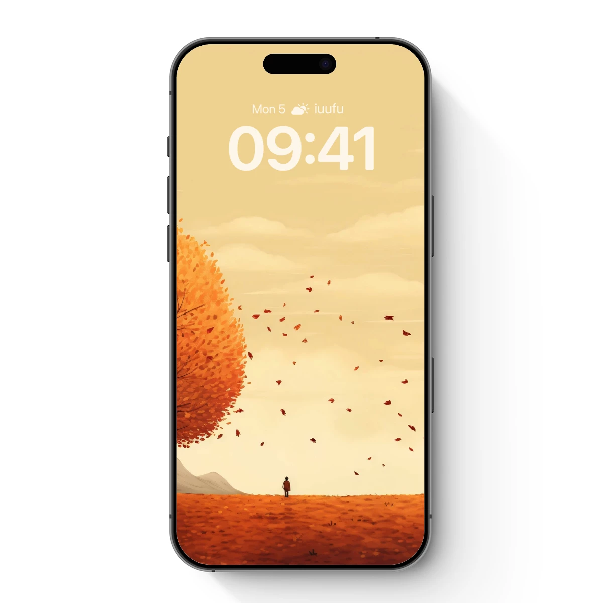 Autumn Solitude: Leaf Whispers in the Sunset