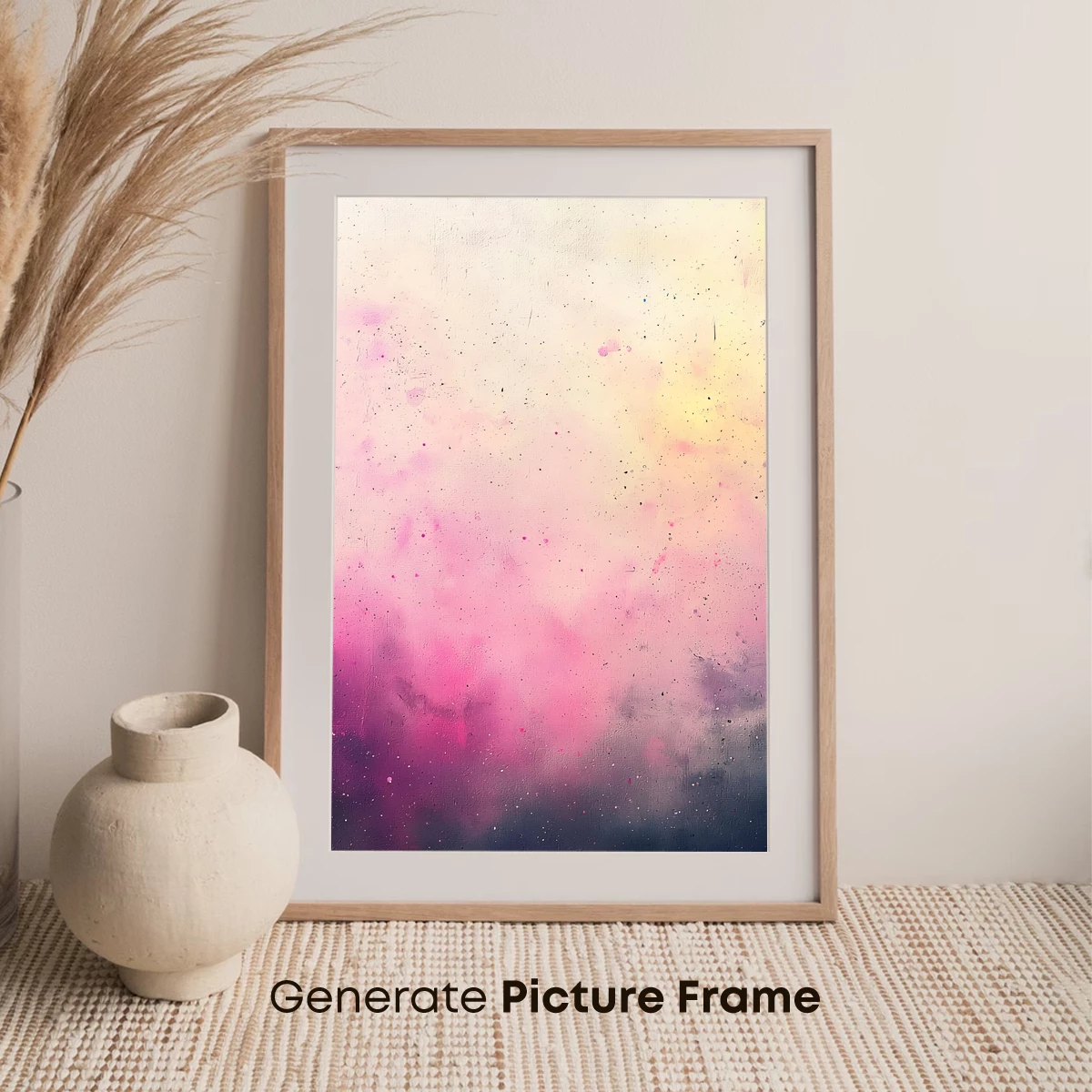 Cosmic Dawn: Pink Nebula Abstract - Image 7