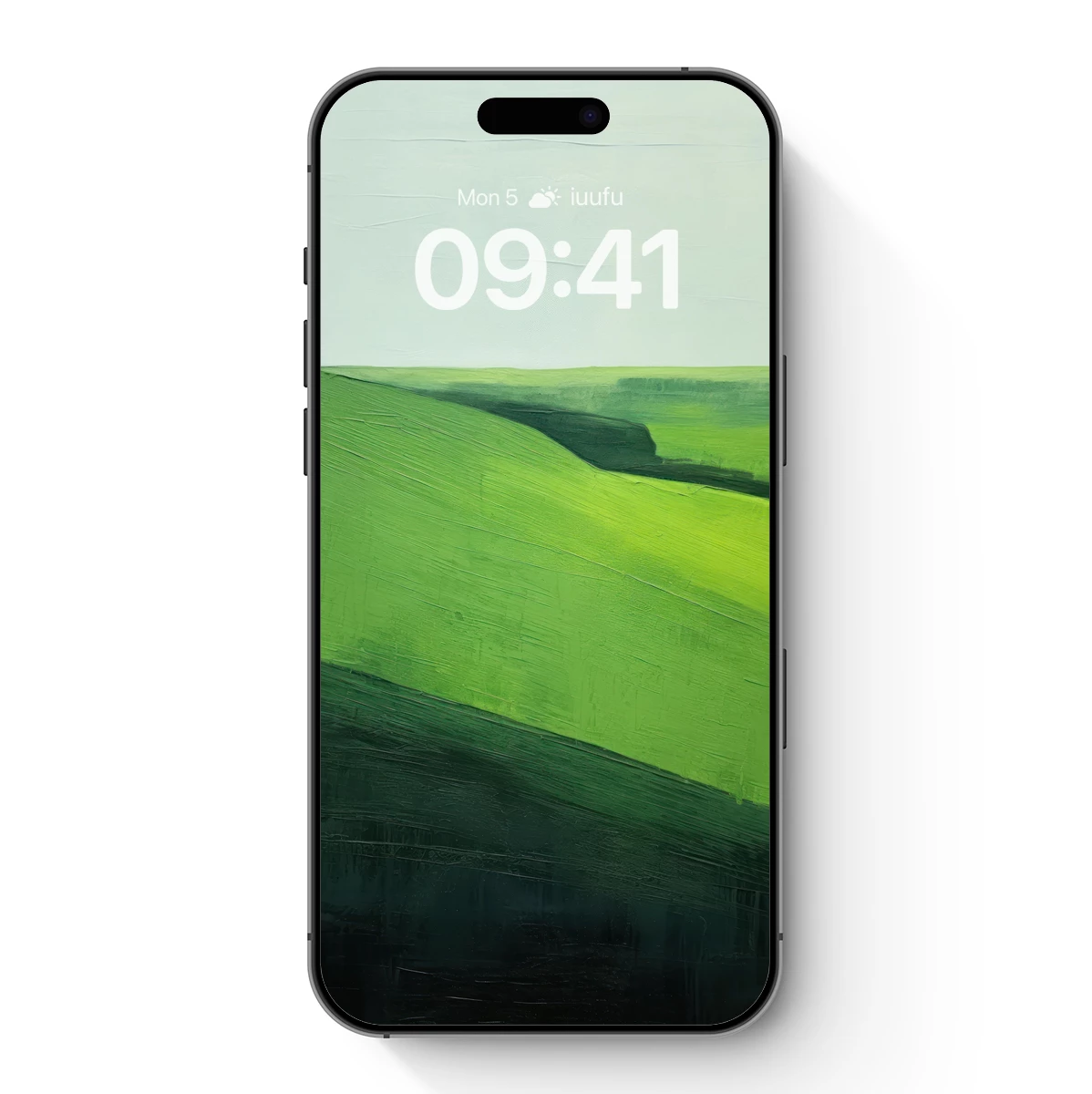 Green Horizon Symphony: Abstract Landscape Art