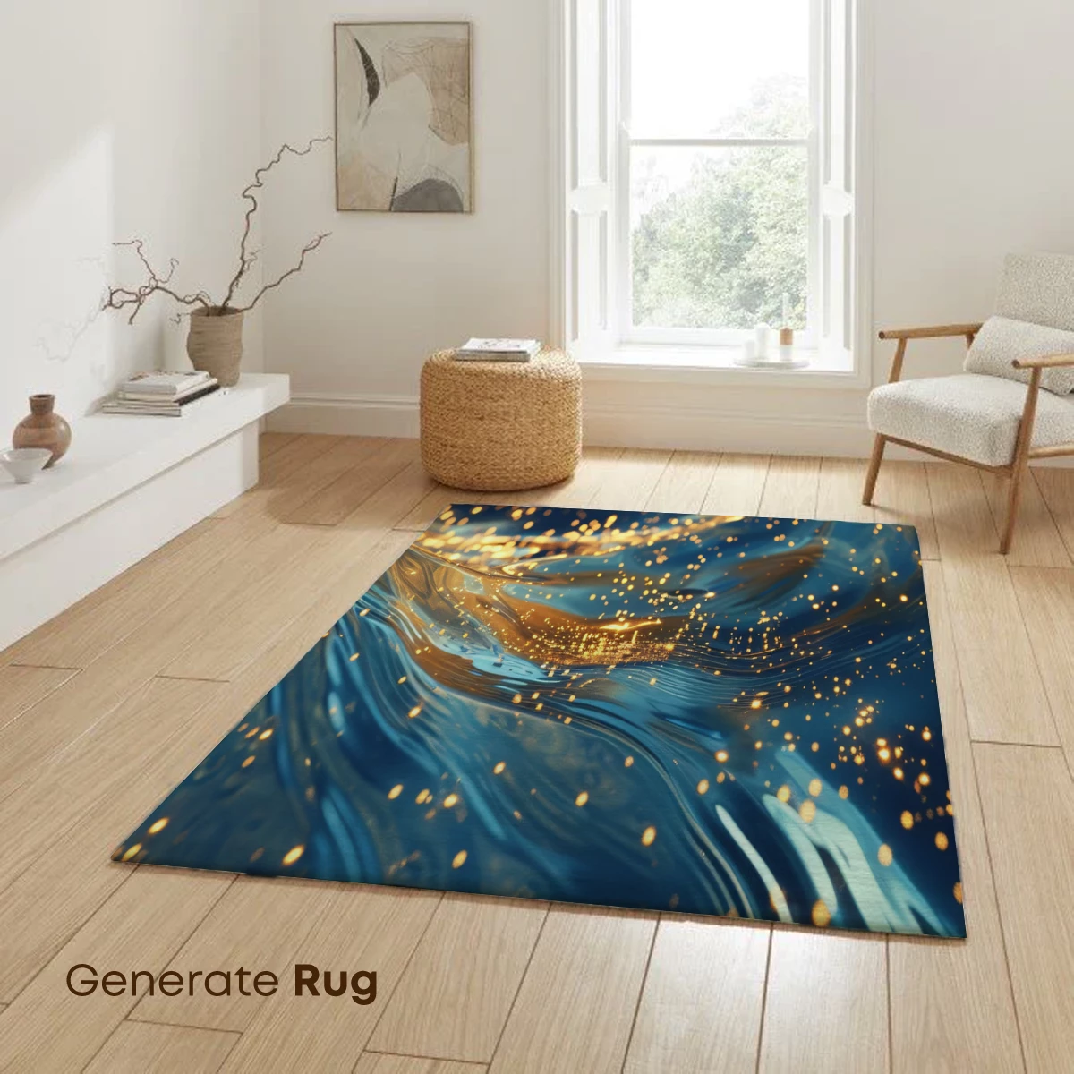 Golden Ripple Odyssey: Ethereal Water Waves - Image 6