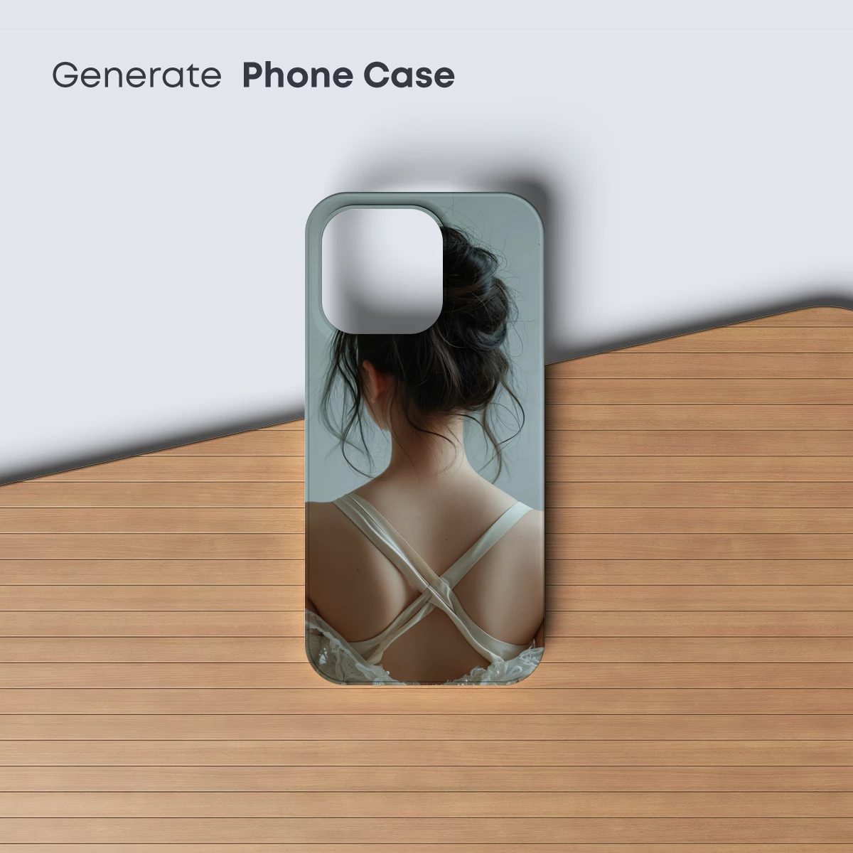 Elegant Updo and Silk Straps: A Study in Feminine Grace - Image 3