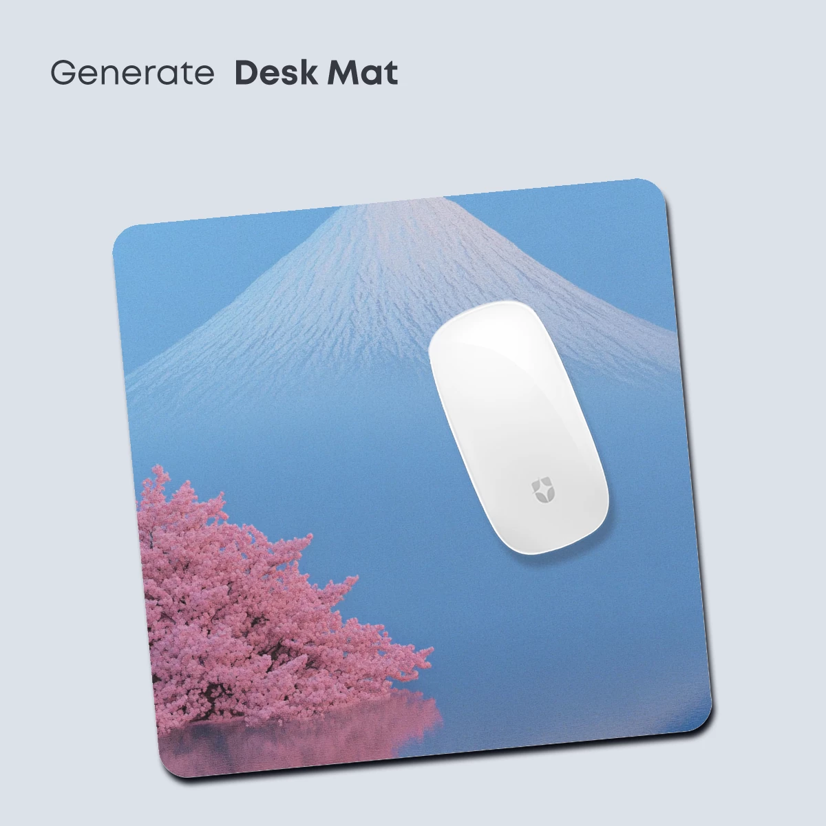 Fuji's Serenity: Cherry Blossoms Mirror Reflection - Image 4