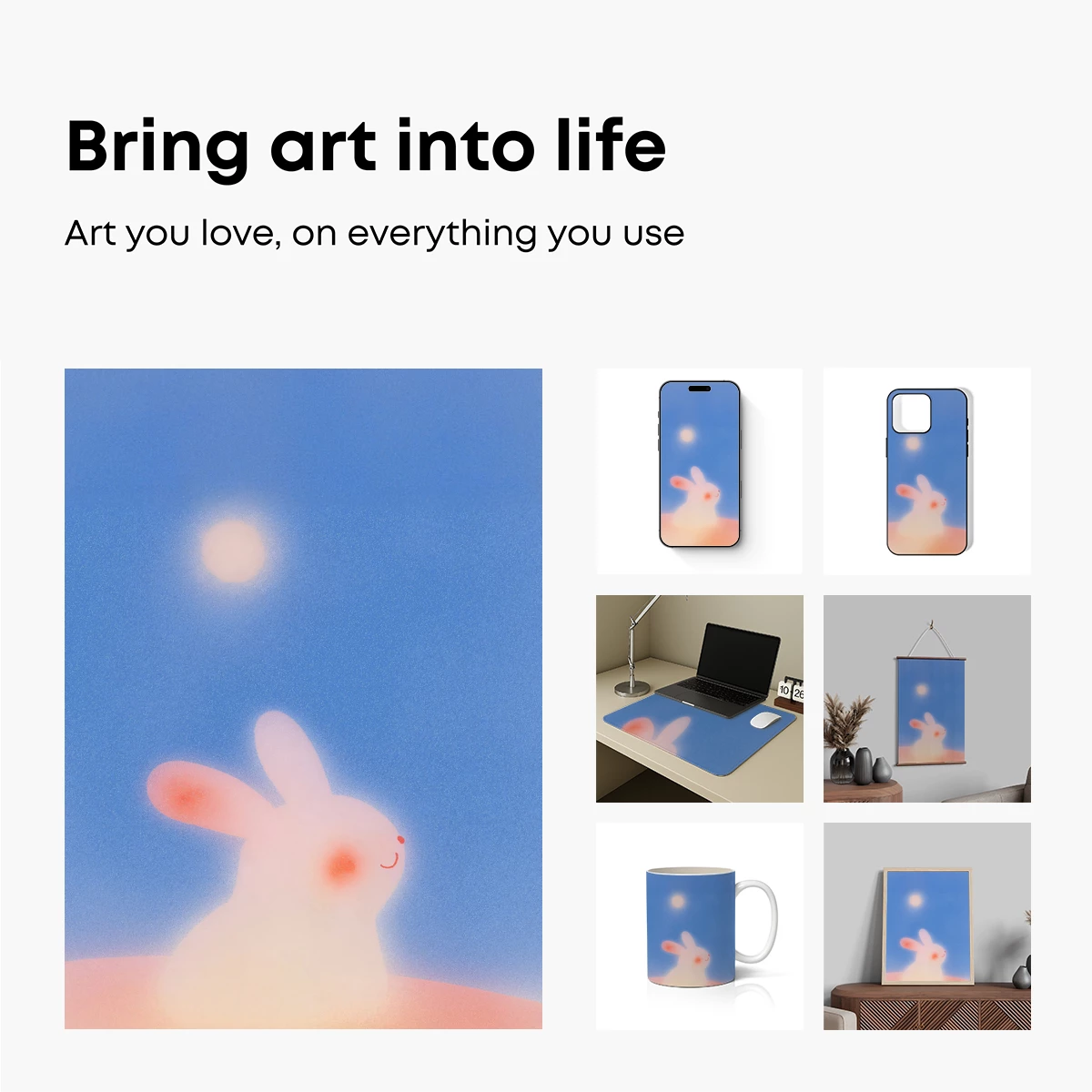 Ethereal Bunny Under Moonlight - Image 2