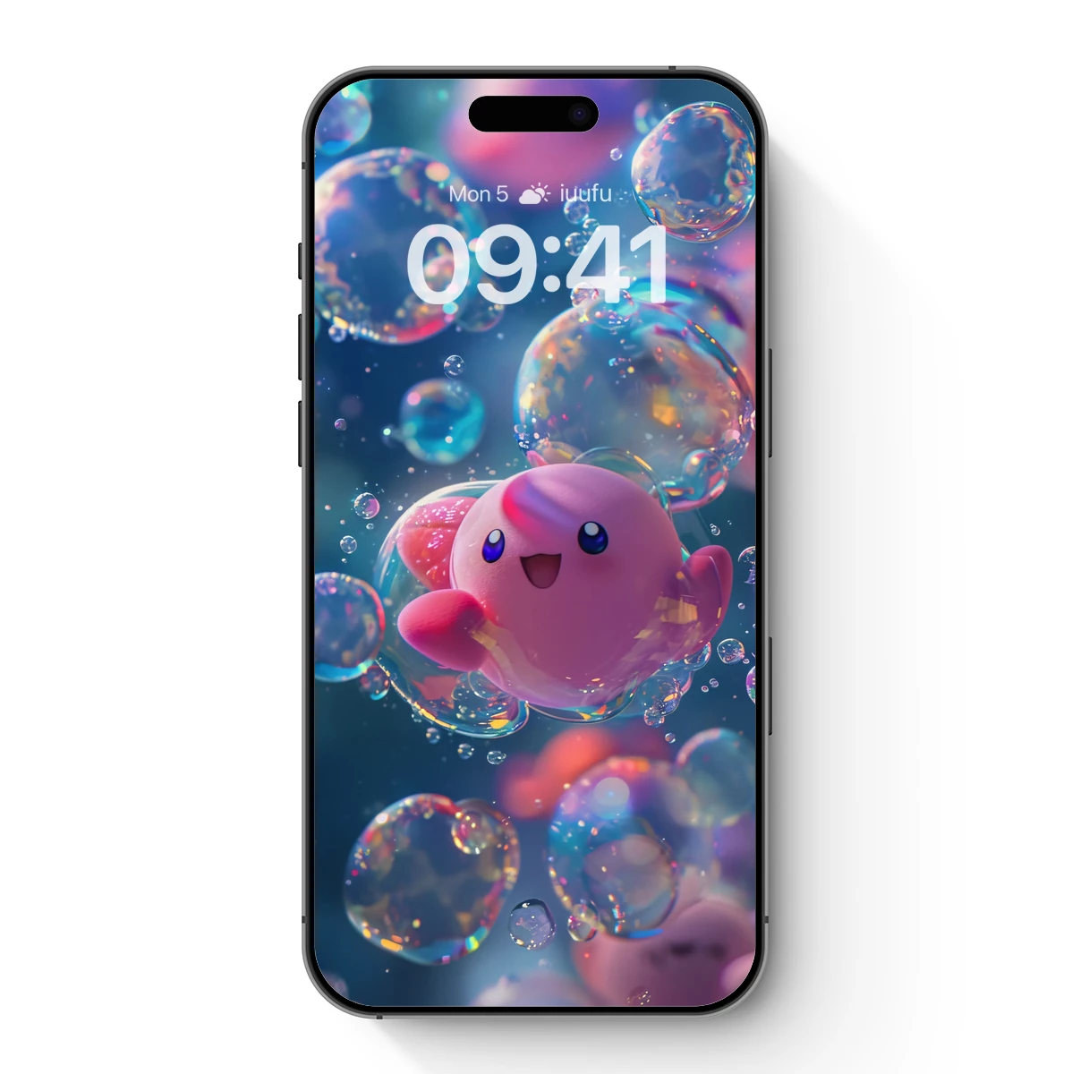 Bubble Dream Odyssey: Whimsical Whale in a Sea of Iridescent Spheres