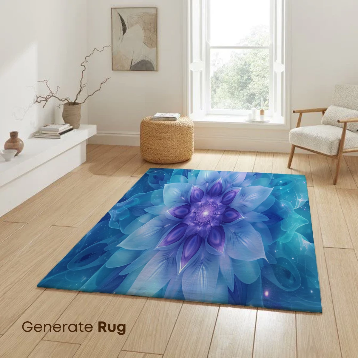 Ethereal Blue Lotus: A Cosmic Bloom - Image 6