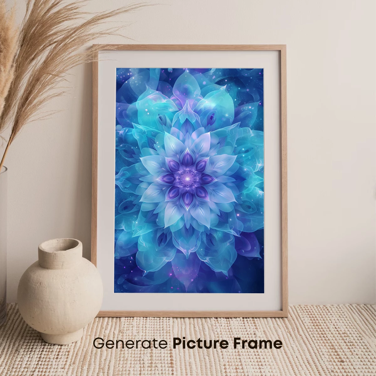 Ethereal Blue Lotus: A Cosmic Bloom - Image 7