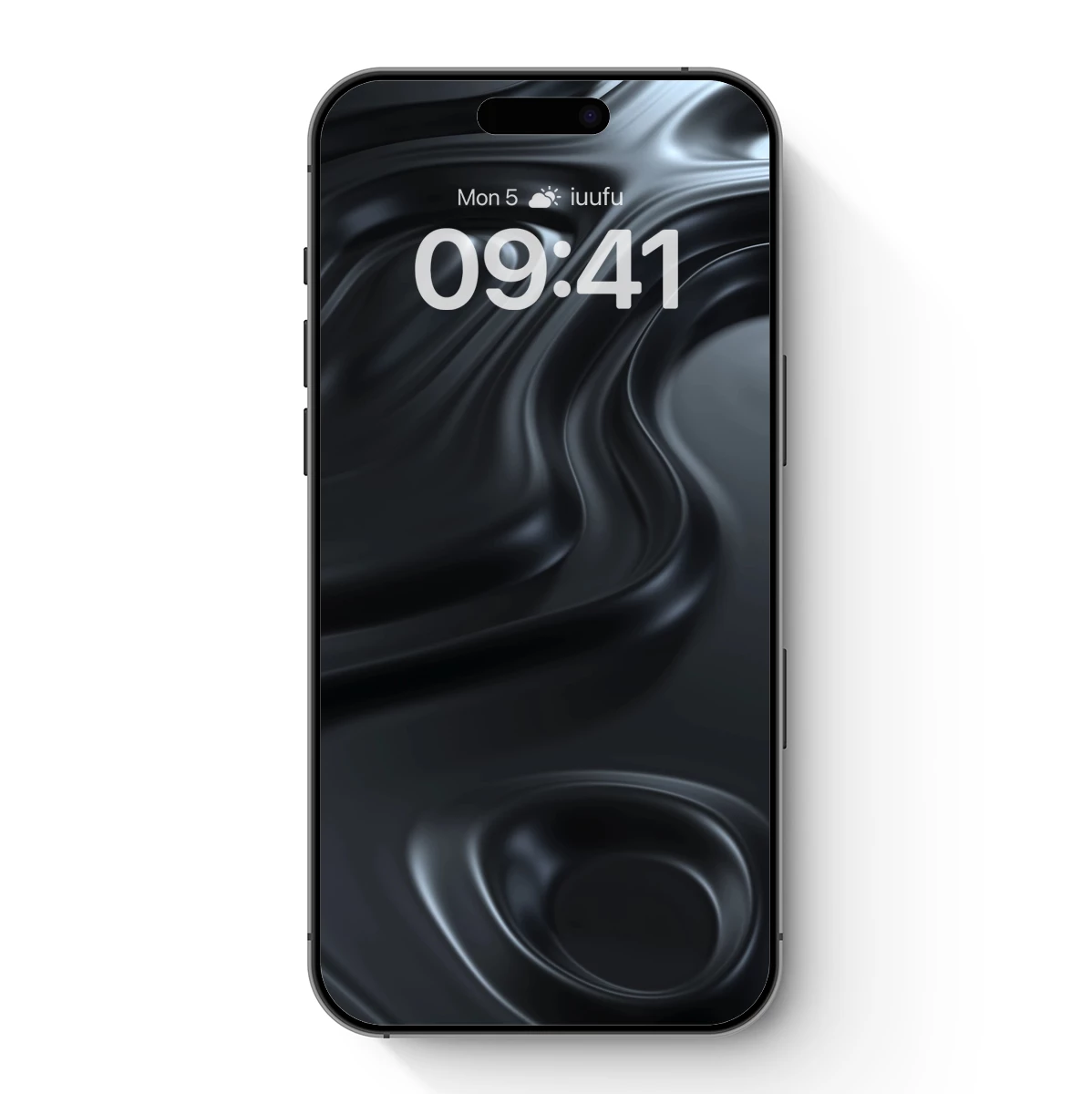 Elegant Black Fluid Sculpture