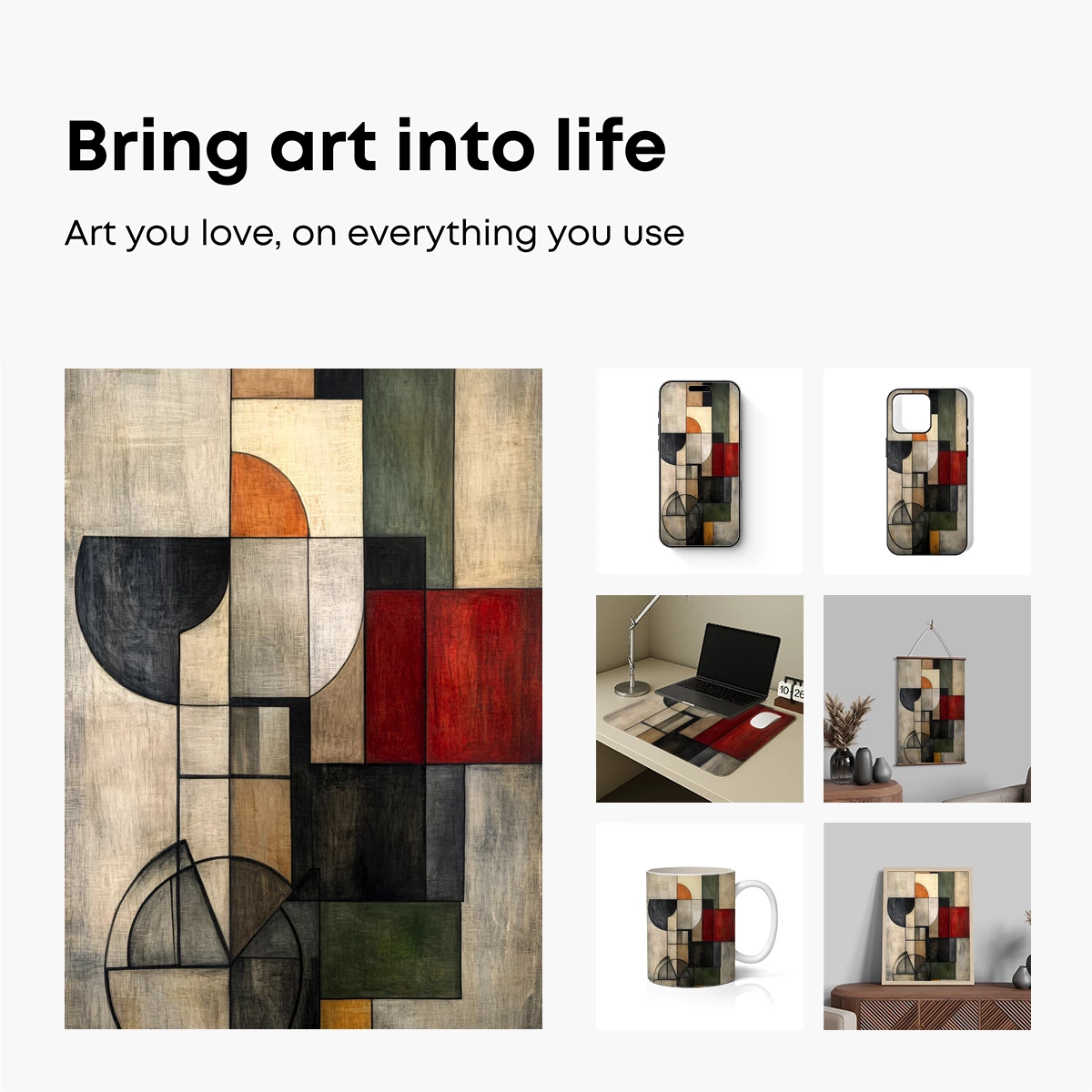 Geometric Harmony: Abstract Color Blocks