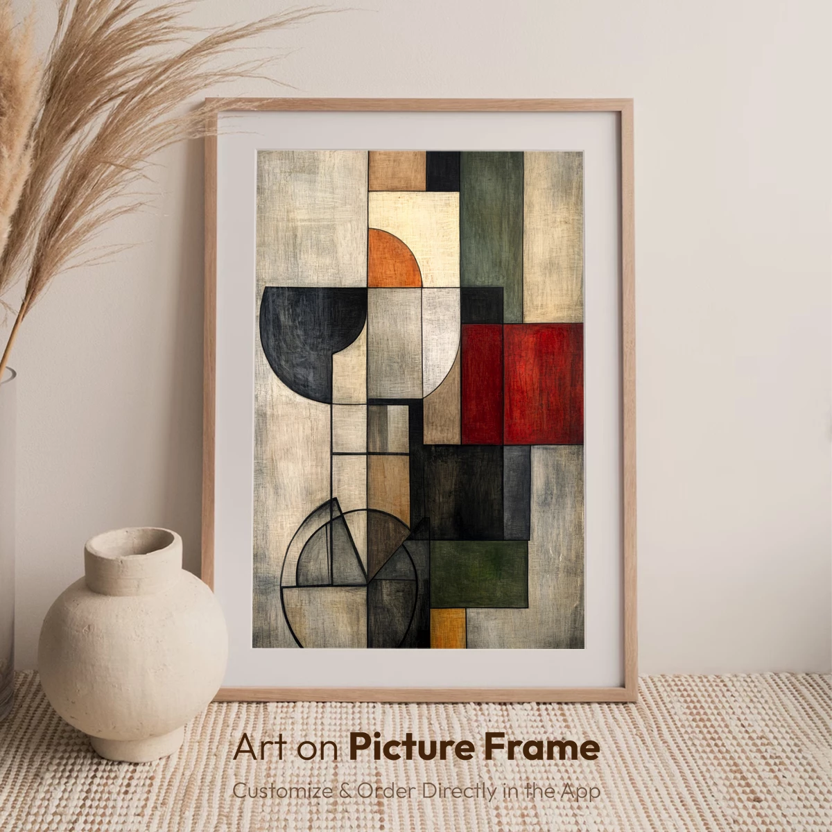 Geometric Harmony: Abstract Color Blocks - Image 6
