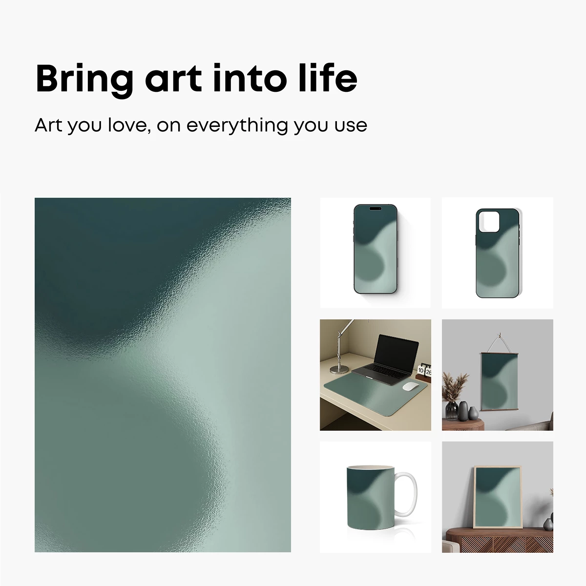 Frosted Elegance: Abstract Gradient Flow - Image 2